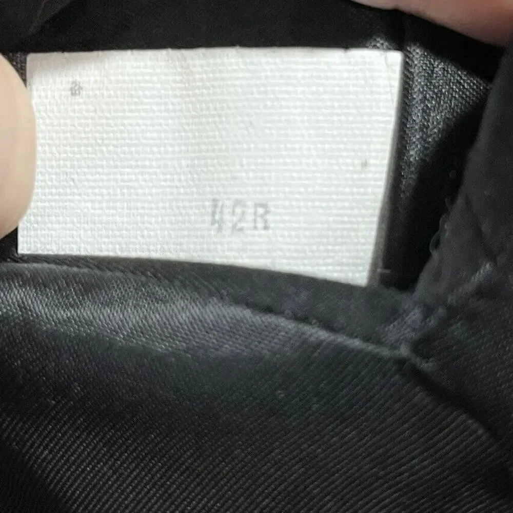 Oscar De La Renta Sports Coat Men 42R‎ Black Blazer Single Breasted Jacket